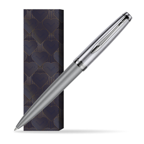 Długopis Waterman Embleme DeLuxe Metaliczny Szary w obwolucie Glamour Love