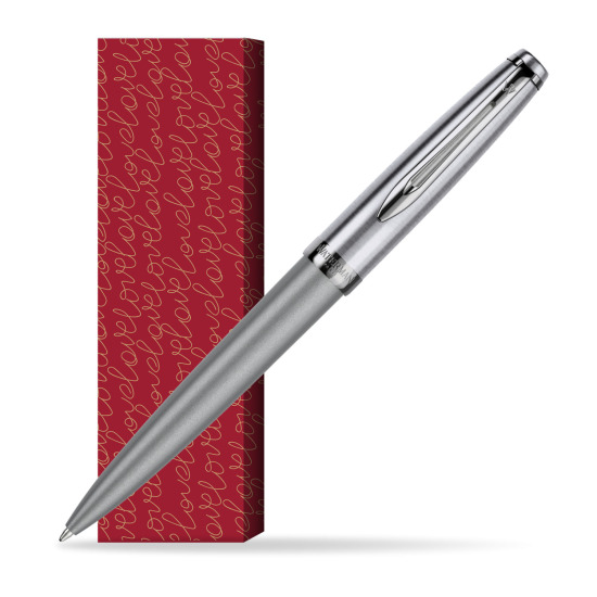 Długopis Waterman Embleme DeLuxe Metaliczny Szary w obwolucie True Love