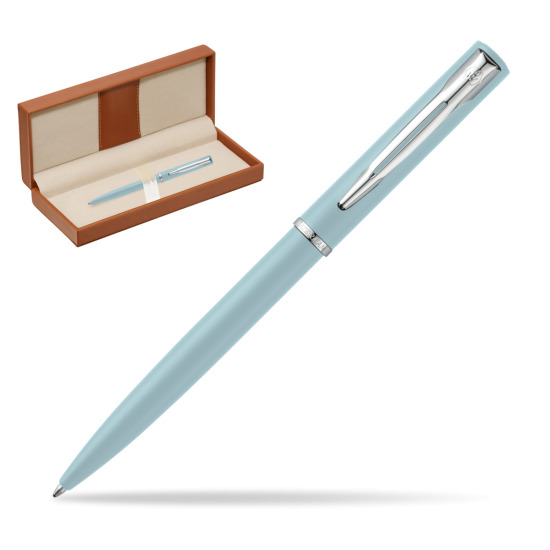 Długopis  Waterman Allure Pastel Niebieski w pudełku classic brown