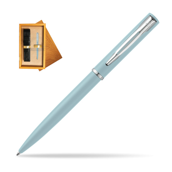 Długopis  Waterman Allure Pastel Niebieski w pudełku drewnianym Honey Single Ecru