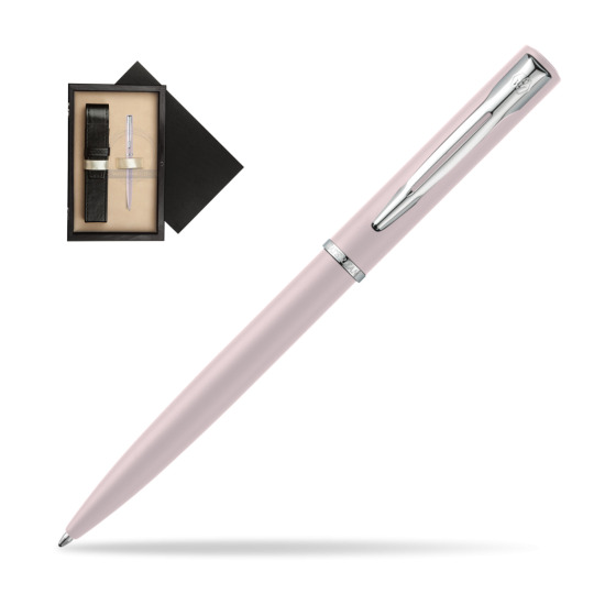 Długopis  Waterman Allure Pastel Różowy w pudełku drewnianym Czerń Single Ecru