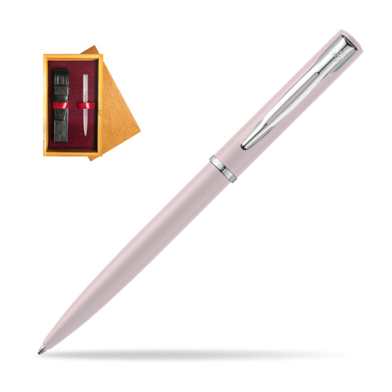 Długopis  Waterman Allure Pastel Różowy w pudełku drewnianym Honey Single Bordo