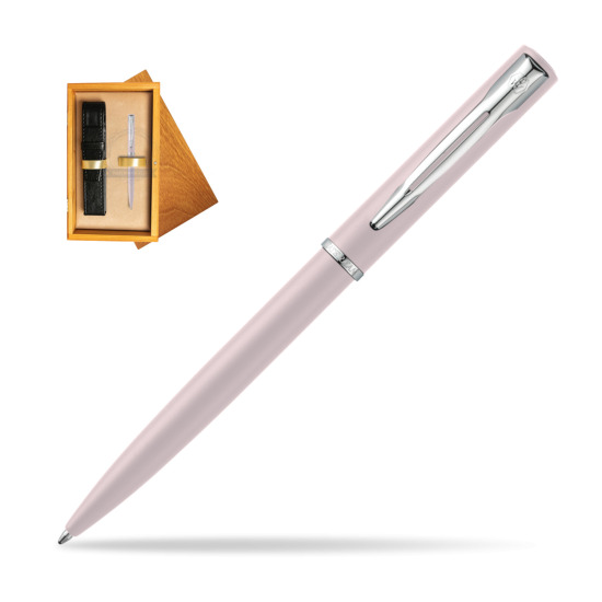 Długopis  Waterman Allure Pastel Różowy w pudełku drewnianym Honey Single Ecru