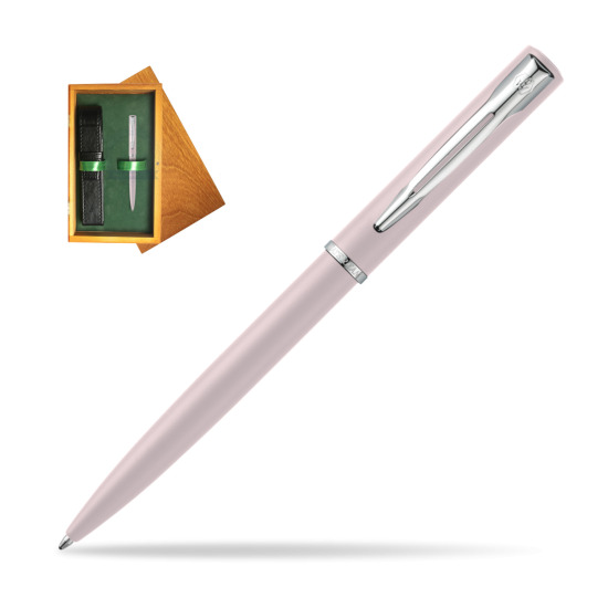 Długopis  Waterman Allure Pastel Różowy w pudełku drewnianym Honey Single Zieleń