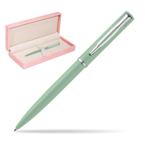 Długopis Allure Waterman Allure Pastel Miętowy w różowym pudełku zamszowym