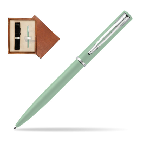 Długopis Allure Waterman Allure Pastel Miętowy w pudełku drewnianym Mahoń Single Ecru