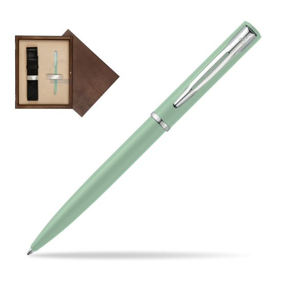 Długopis Allure Waterman Allure Pastel Miętowy w pudełku drewnianym Wenge Single Ecru
