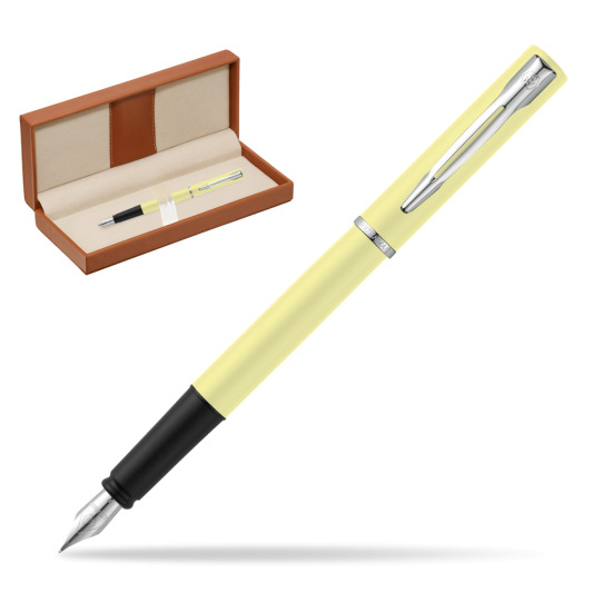 Pióro wieczne Waterman Allure Pastel Żółty w pudełku classic brown