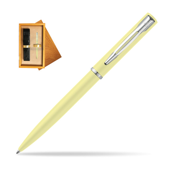 Długopis Waterman Allure Pastel Żółty w pudełku drewnianym Honey Single Ecru