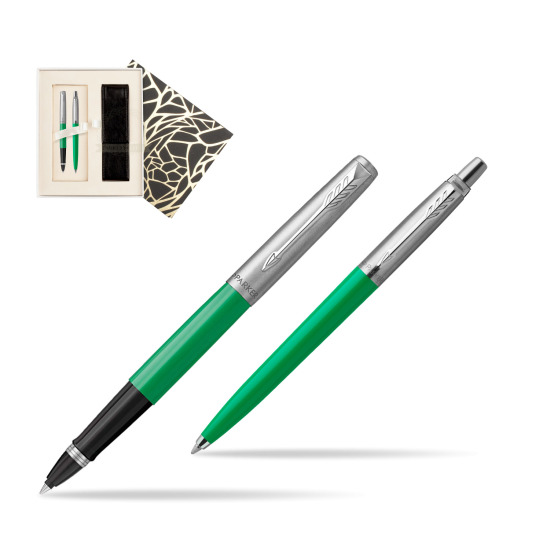 Zestaw Prezentowy Parker Pióro Kulkowe + Długopis Jotter Originals Zielony w pudełku Jubileusz