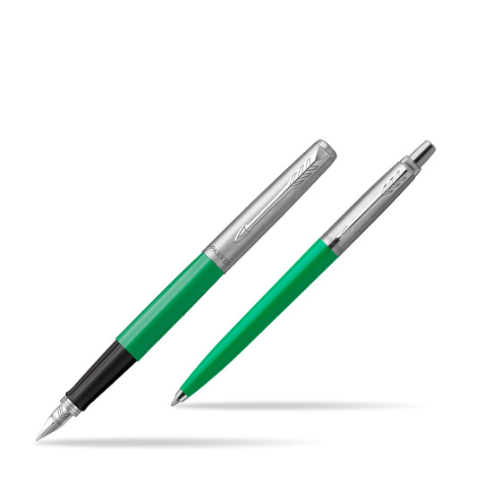 Zestaw Prezentowy Parker Pióro Wieczne + Długopis Jotter Originals Zielony