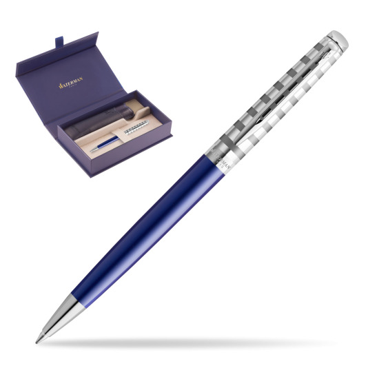 Długopis Waterman Hemisphere Delux Marine Blue - kolekcja French Riviera w oryginalnym pudełku Waterman, wsuwane etui