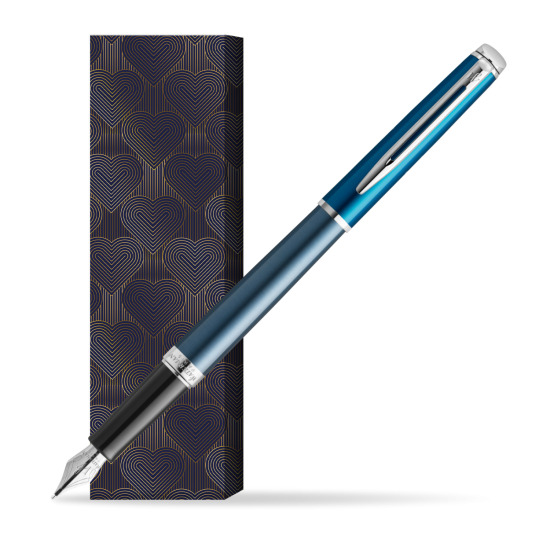 Pióro wieczne Waterman Hemisphere Sea Blue - kolekcja French Riviera w obwolucie Glamour Love