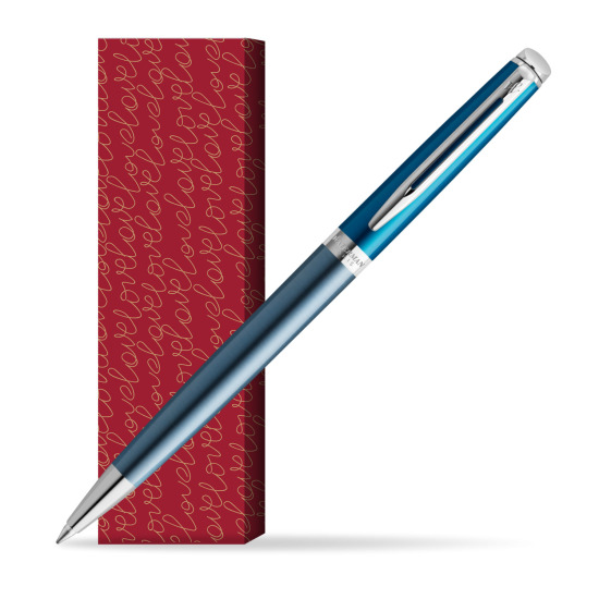 Długopis Waterman Hemisphere Sea Blue - kolekcja French Riviera w obwolucie True Love