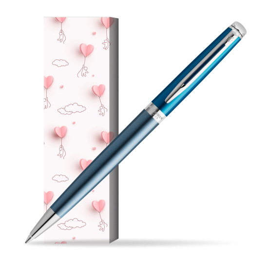 Długopis Waterman Hemisphere Sea Blue - kolekcja French Riviera w obwolucie Love is in the air