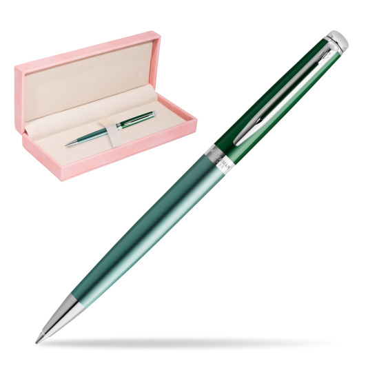 Długopis Waterman Hemisphere Vineyard Green - kolekcja French Riviera w różowym pudełku zamszowym