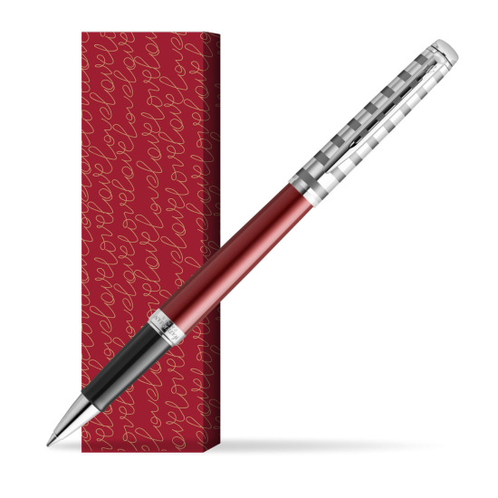 Pióro kulkowe Waterman Hemisphere Deluxe Marine Red - kolekcja French Riviera w obwolucie True Love