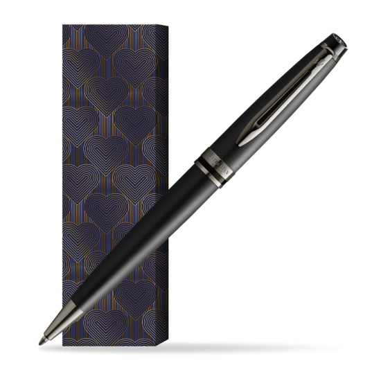 Długopis Waterman Expert Metalic Czarny CT w obwolucie Glamour Love