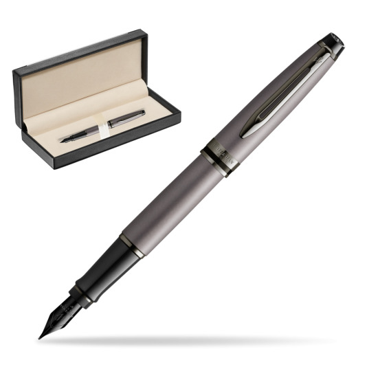 Pióro wieczne Waterman Expert Metalic Srebrny CT w pudełku classic black