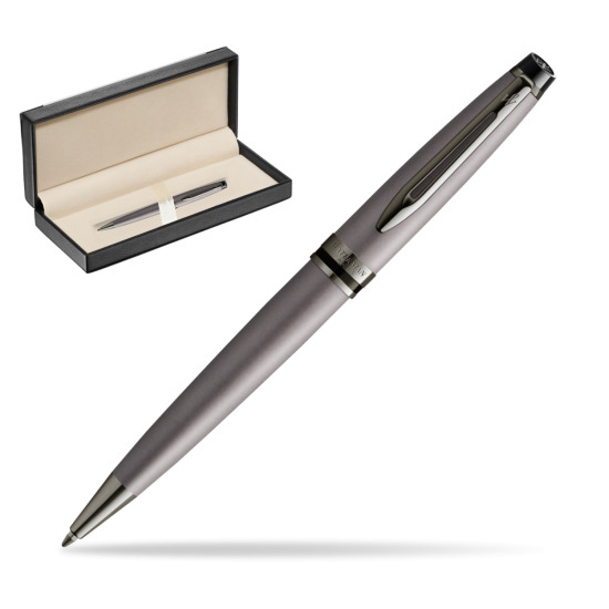 Długopis Waterman Expert Metalic Srebrny CT w pudełku classic black