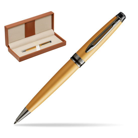 Długopis Waterman Expert Metalic Złoty CT w pudełku classic brown