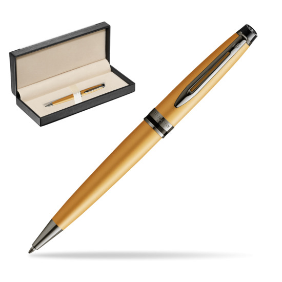 Długopis Waterman Expert Metalic Złoty CT w pudełku classic black