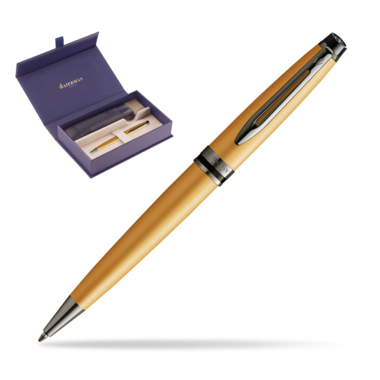 Długopis Waterman Expert Metalic Złoty CT w oryginalnym pudełku Waterman, wsuwane etui