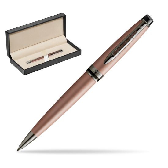 Długopis Waterman Expert Metalic Różowe Złoto CT w pudełku classic pure black