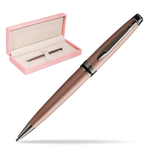 Długopis Waterman Expert Metalic Różowe Złoto CT w różowym pudełku zamszowym