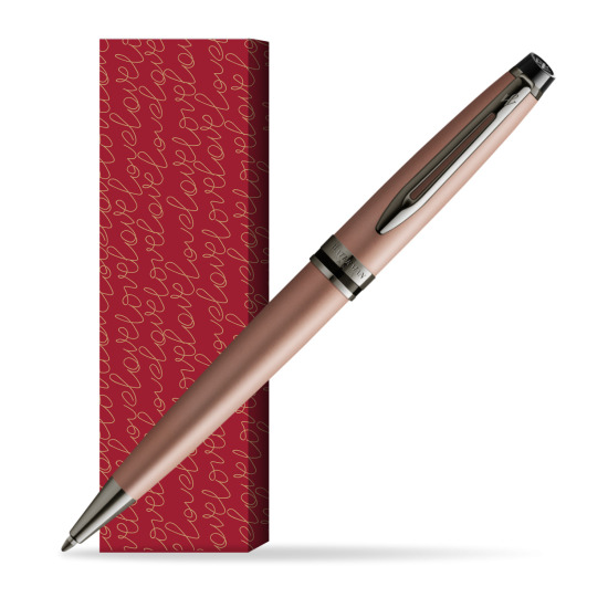 Długopis Waterman Expert Metalic Różowe Złoto CT w obwolucie True Love