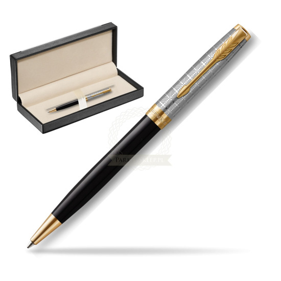 Długopis Sonnet Premium Metal & Black GT w pudełku classic black