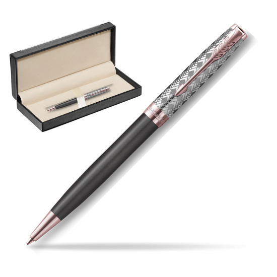 Długopis Sonnet Premium Metal & Grey PGT w pudełku classic black