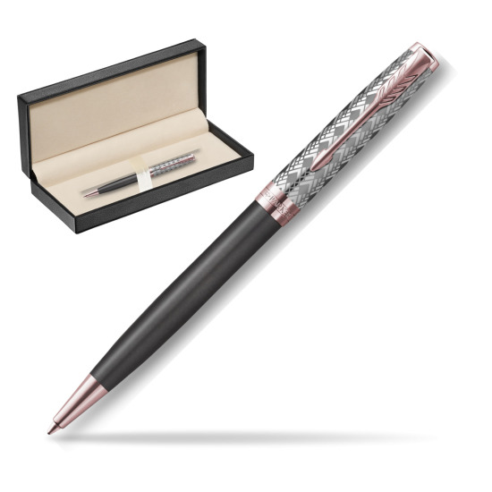 Długopis Sonnet Premium Metal & Grey PGT w pudełku classic pure black