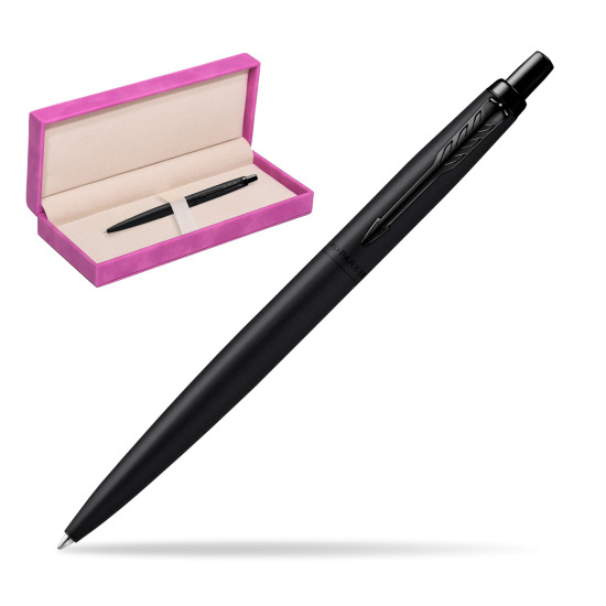 Długopis Parker Jotter XL Monochrome Black - Edycja Specjalna w pudełku zamszowym fuksja