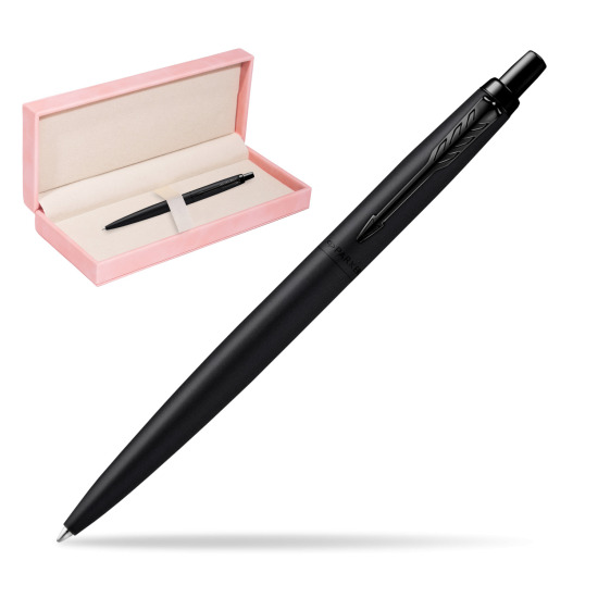 Długopis Parker Jotter XL Monochrome Black - Edycja Specjalna w różowym pudełku zamszowym