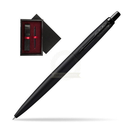 Długopis Parker Jotter XL Monochrome Black - Edycja Specjalna w pudełku drewnianym Czerń Single Bordo
