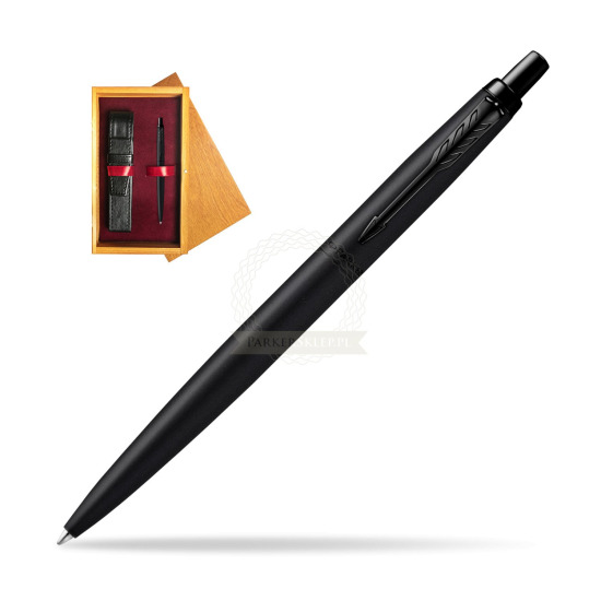 Długopis Parker Jotter XL Monochrome Black - Edycja Specjalna w pudełku drewnianym Honey Single Bordo