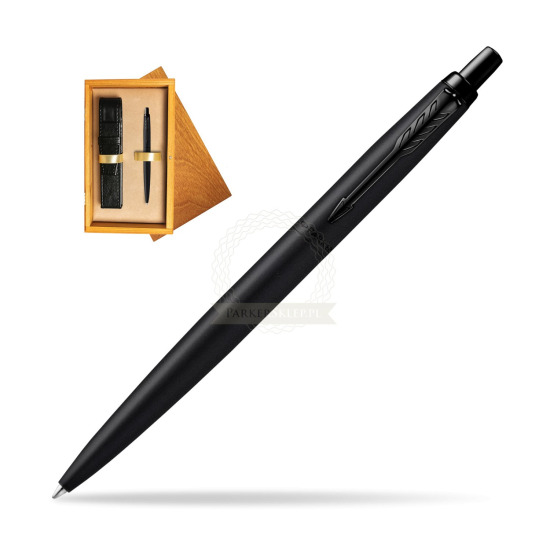 Długopis Parker Jotter XL Monochrome Black - Edycja Specjalna w pudełku drewnianym Honey Single Ecru