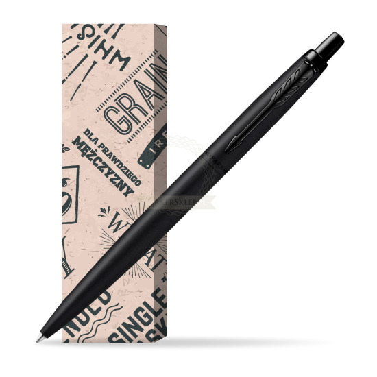 Długopis Parker Jotter XL Monochrome Black - Edycja Specjalna w obwolucie Męski świat