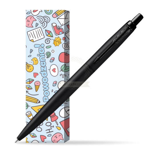 Długopis Parker Jotter XL Monochrome Black - Edycja Specjalna w obwolucie Powodzenia