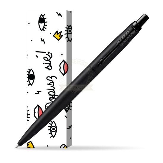 Długopis Parker Jotter XL Monochrome Black - Edycja Specjalna w obwolucie Popisz się!