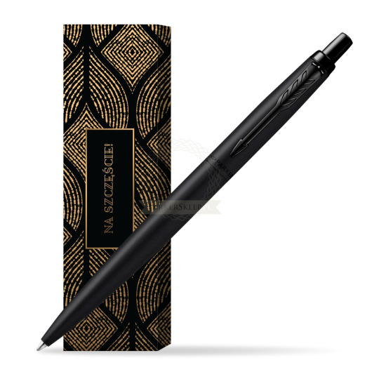 Długopis Parker Jotter XL Monochrome Black - Edycja Specjalna w obwolucie Szczęśliwy traf
