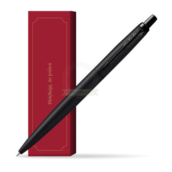 Długopis Parker Jotter XL Monochrome Black - Edycja Specjalna w obwolucie Dziękuję, że jesteś