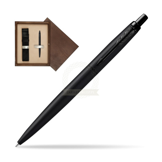 Długopis Parker Jotter XL Monochrome Black - Edycja Specjalna w pudełku drewnianym Wenge Single Ecru