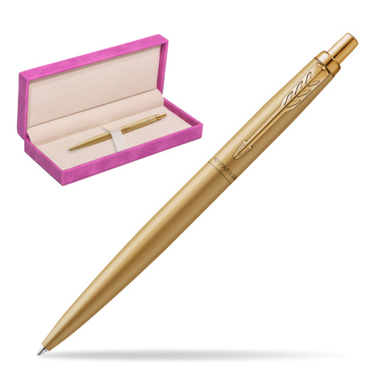 Długopis Parker Jotter XL Monochrome Gold- Edycja Specjalna w pudełku zamszowym fuksja