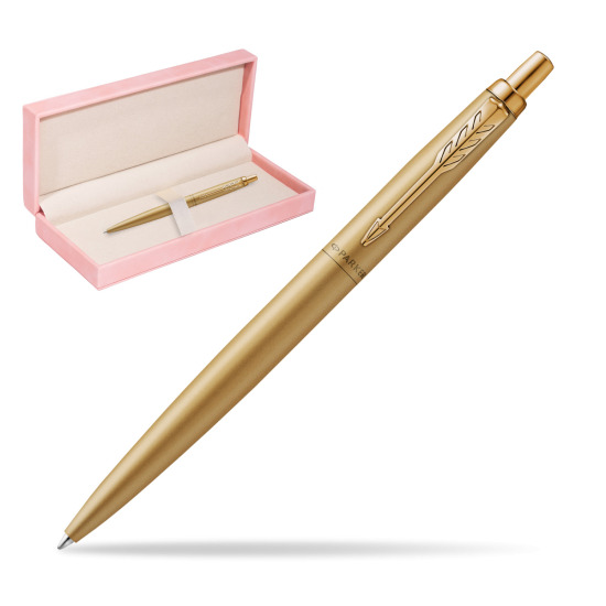 Długopis Parker Jotter XL Monochrome Gold- Edycja Specjalna w różowym pudełku zamszowym