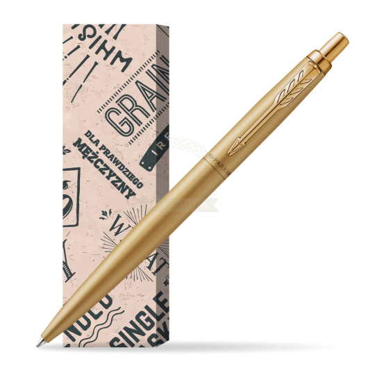 Długopis Parker Jotter XL Monochrome Gold- Edycja Specjalna w obwolucie Męski świat