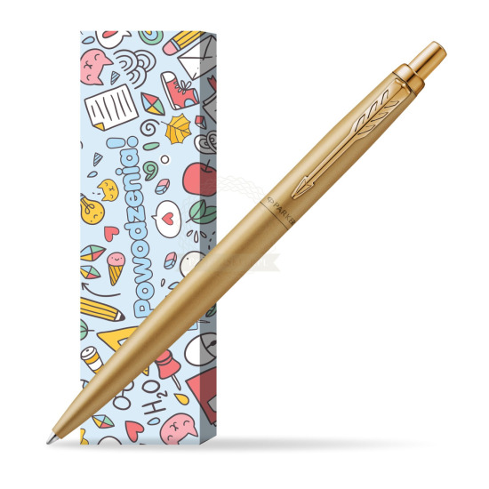 Długopis Parker Jotter XL Monochrome Gold- Edycja Specjalna w obwolucie Powodzenia