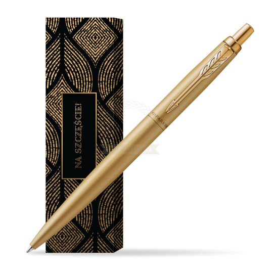 Długopis Parker Jotter XL Monochrome Gold- Edycja Specjalna w obwolucie Szczęśliwy traf