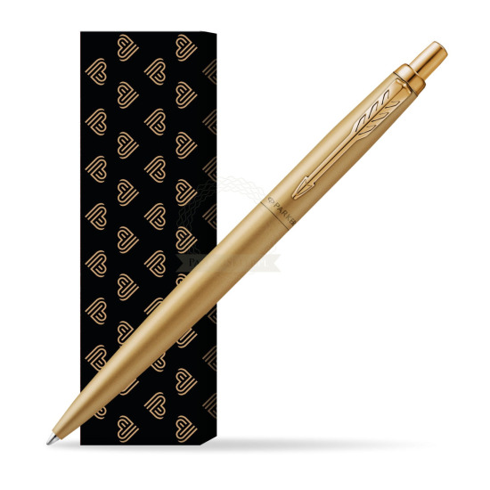 Długopis Parker Jotter XL Monochrome Gold- Edycja Specjalna w obwolucie Złote Serca
